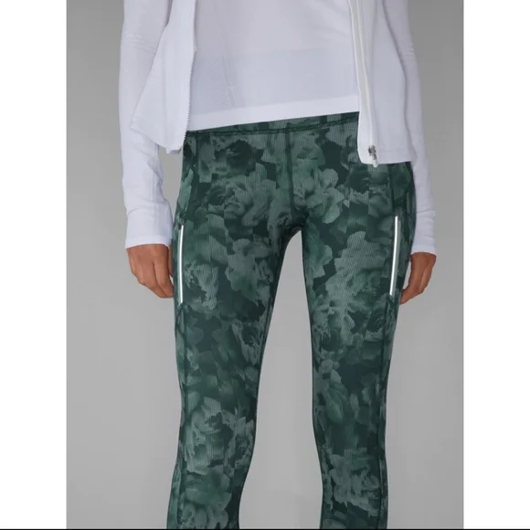 Athleta Leggings Rainier Printed Tight Spliced Floral Minimalistic XS - Picture 12 of 12